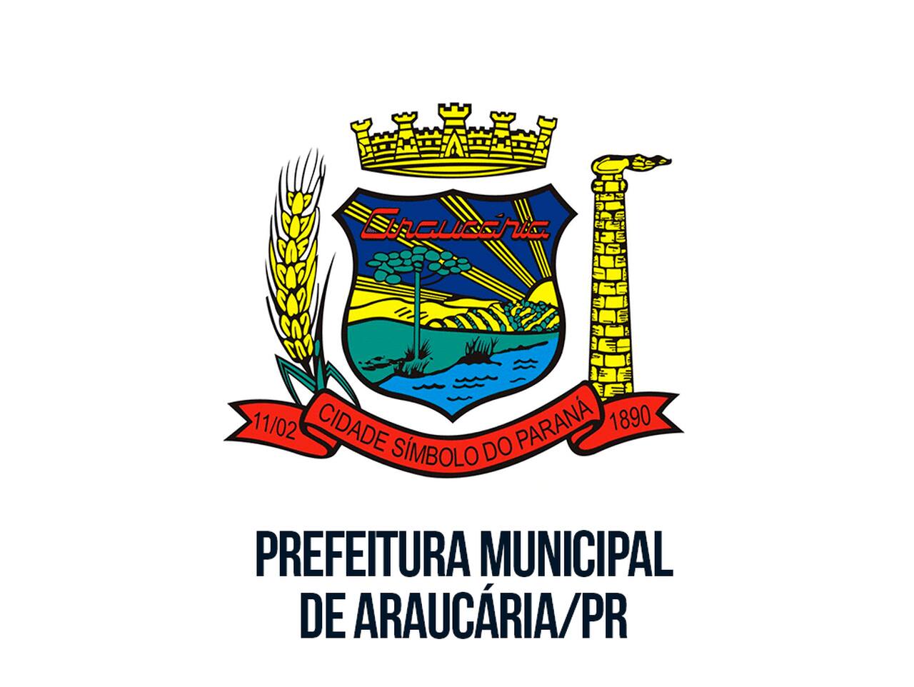Logotipo da prefeitura de Araucária PR 